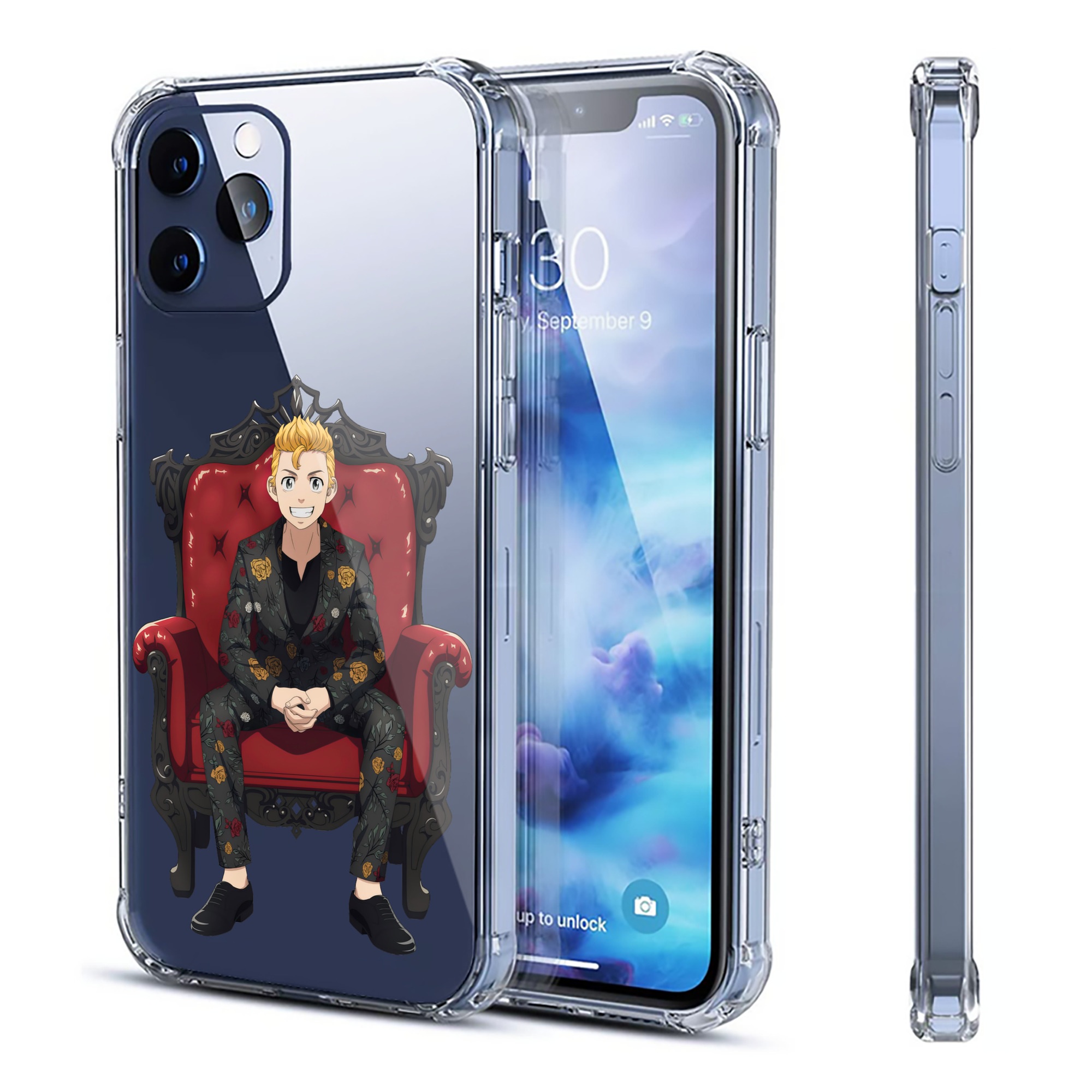 （画像用） 東京リベンジャーズ Tokyo Revengers 【iPhone 12シリーズ対応】透明スマホケース（クリアソフトケース）